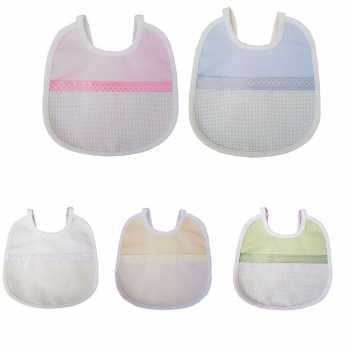 BAVAGLINO DA RICAMARE NIDO D APE+TASCA IN TELA AIDA ART.365016- - Vaisya.it