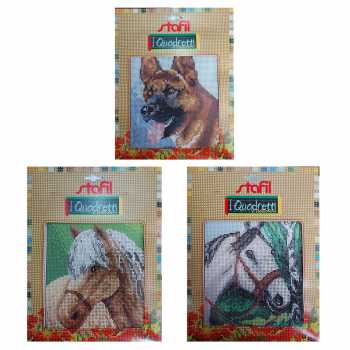 KIT QUADRO DA RICAMO MOTIVO ANIMALI ART.219999- - Vaisya.it